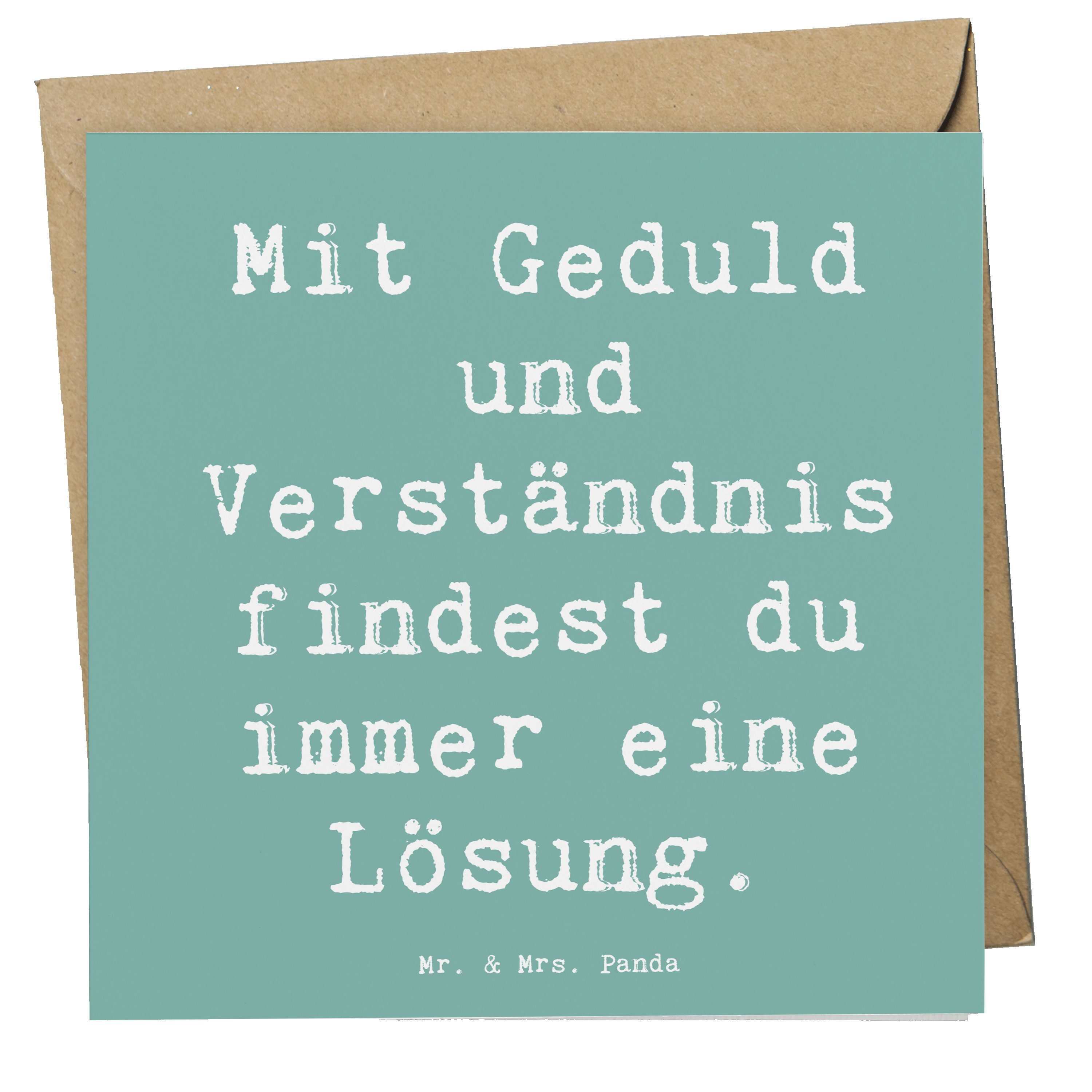Grußkarte Konflikte friedlich lösen - Meeresbrise - Geschenk, Geduld und Verstä