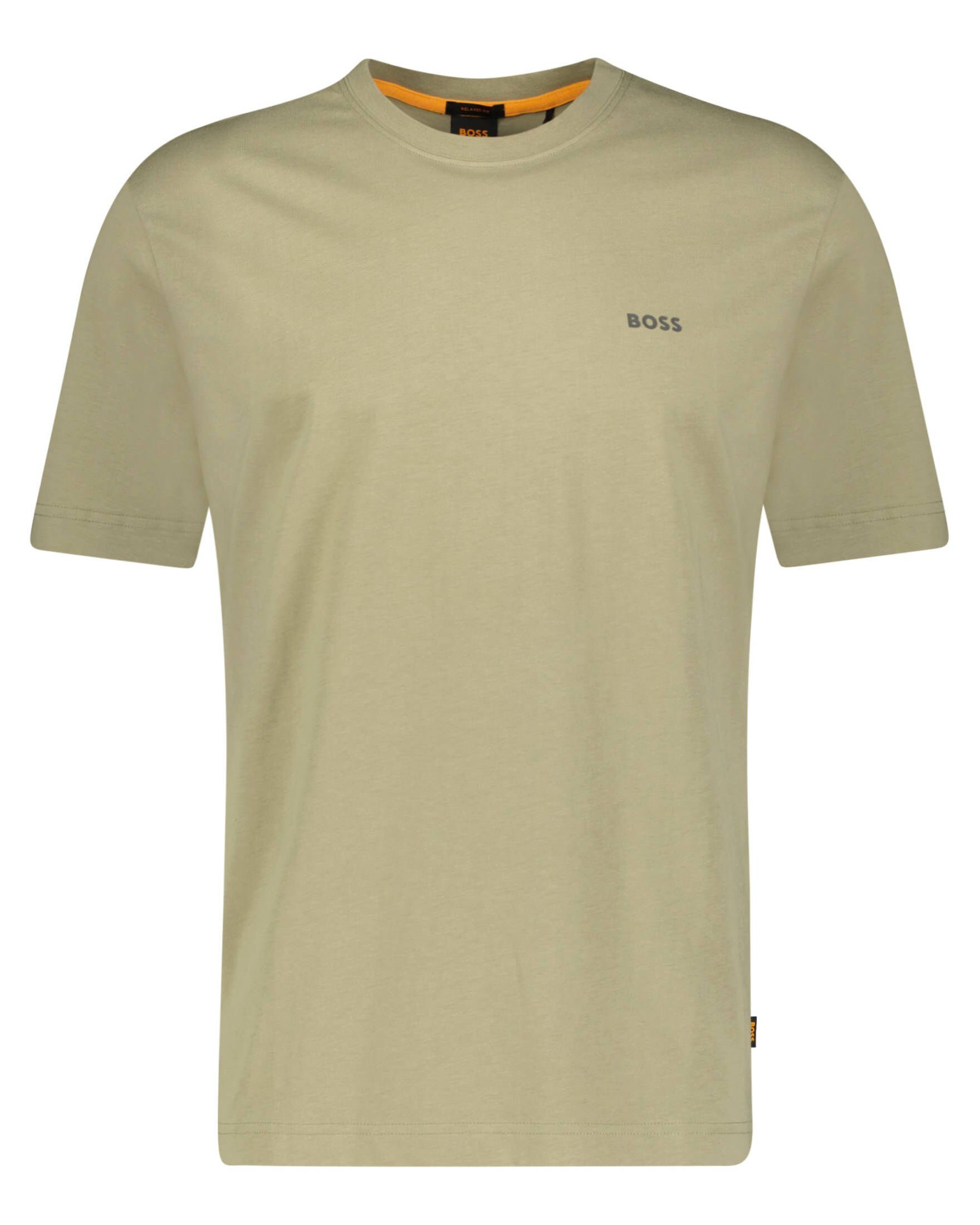 (1-tlg) T-Shirt T-Shirt (45) oliv BOSS Herren