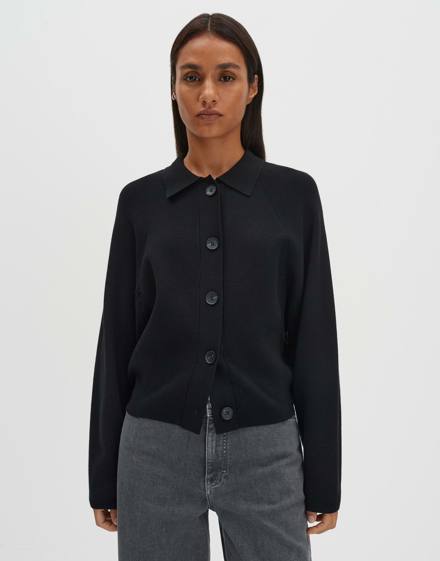 someday Cardigan TUREA Regular aus nachhaltigem Viskose Mix schmal zulaufend, formstabil