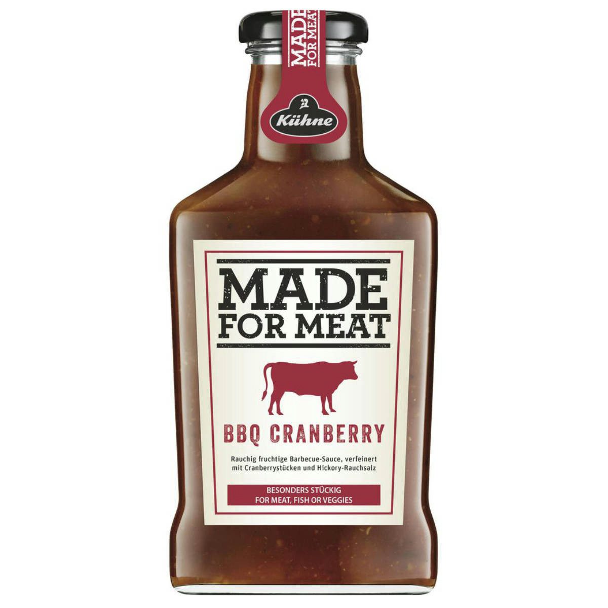 Kühne Saucen, Kuehne Wuerzsauce Cranberry Barbecue fruchtig rauchig 375ml