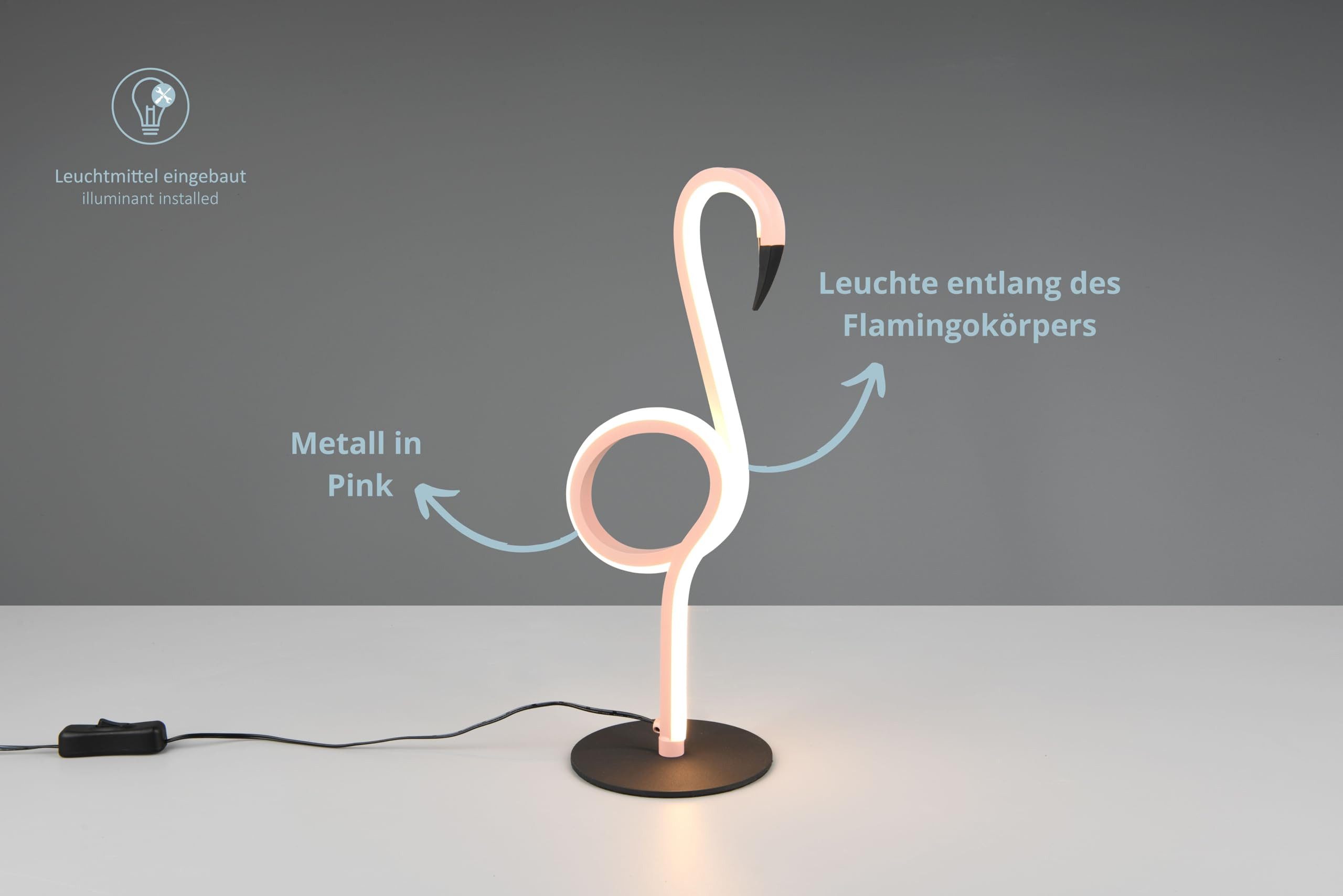 lightling LED Tischleuchte Inga, LED fest integriert, Warmweiß, mit Schnurs günstig online kaufen