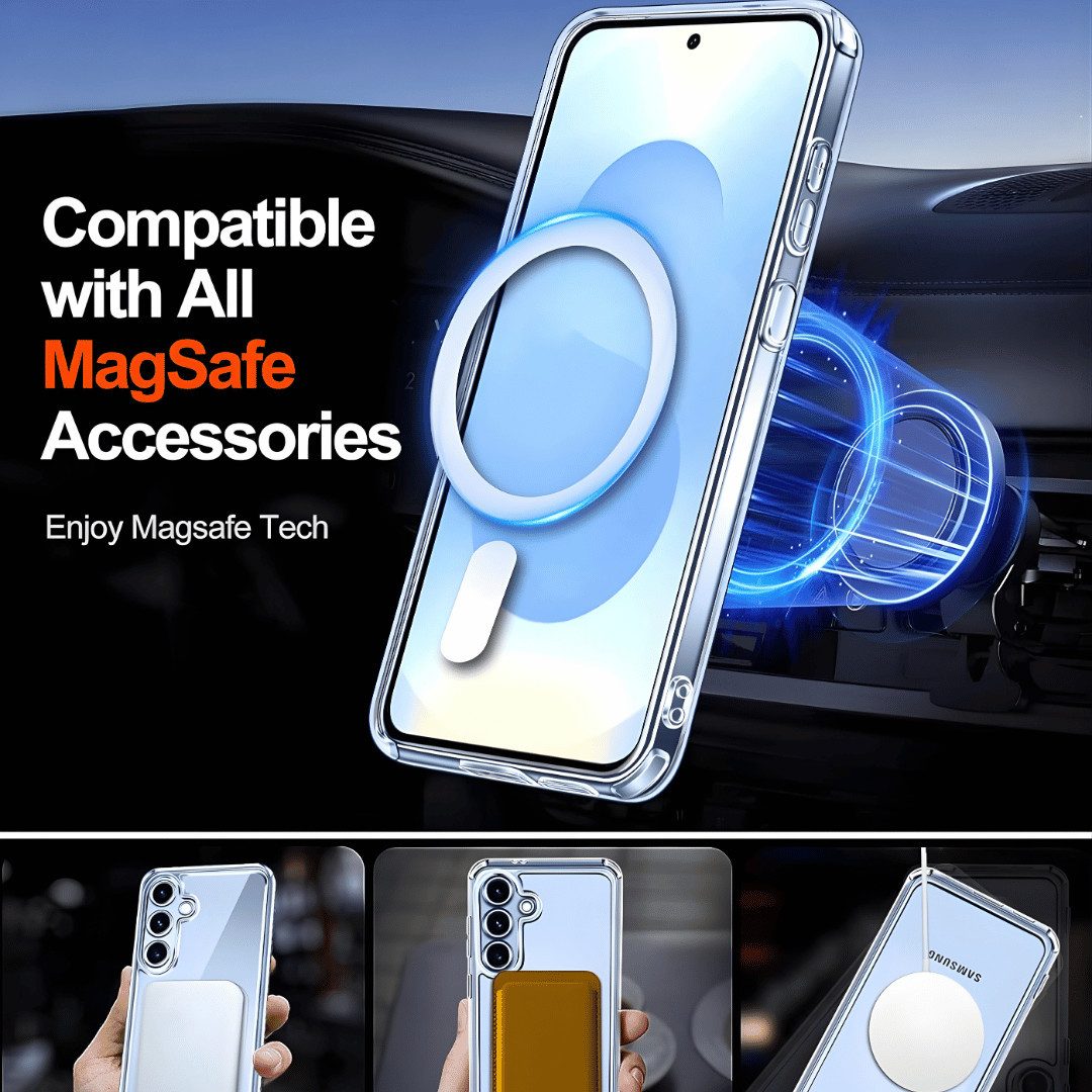 SmartUP Smartphone-Hülle + 2X Schutzglas für Samsung Galaxy S26 Panzerfolie MagSafe Case 9H 6,3, MagSafe-Technologie – Bild 3 von 5