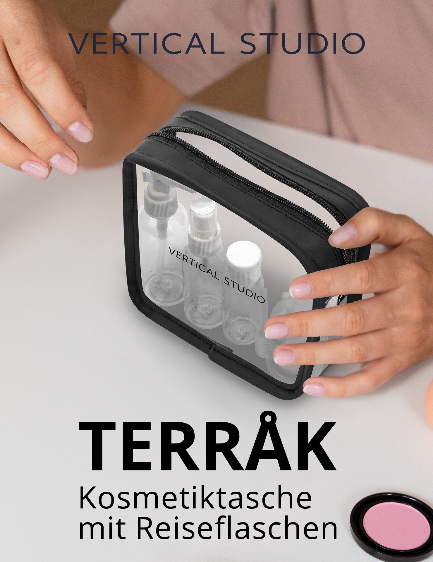 VERTICAL STUDIO Kulturbeutel VERTICAL STUDIO Kosmetiktasche mit Reiseflasch günstig online kaufen