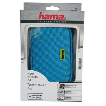 Hama Konsolen-Tasche Classic Tasche Schutz-Hülle Etui Case Cover, gepolsterte Tasche mit Handschlaufe für Nintendo 3DS, inkl Zubehörfach