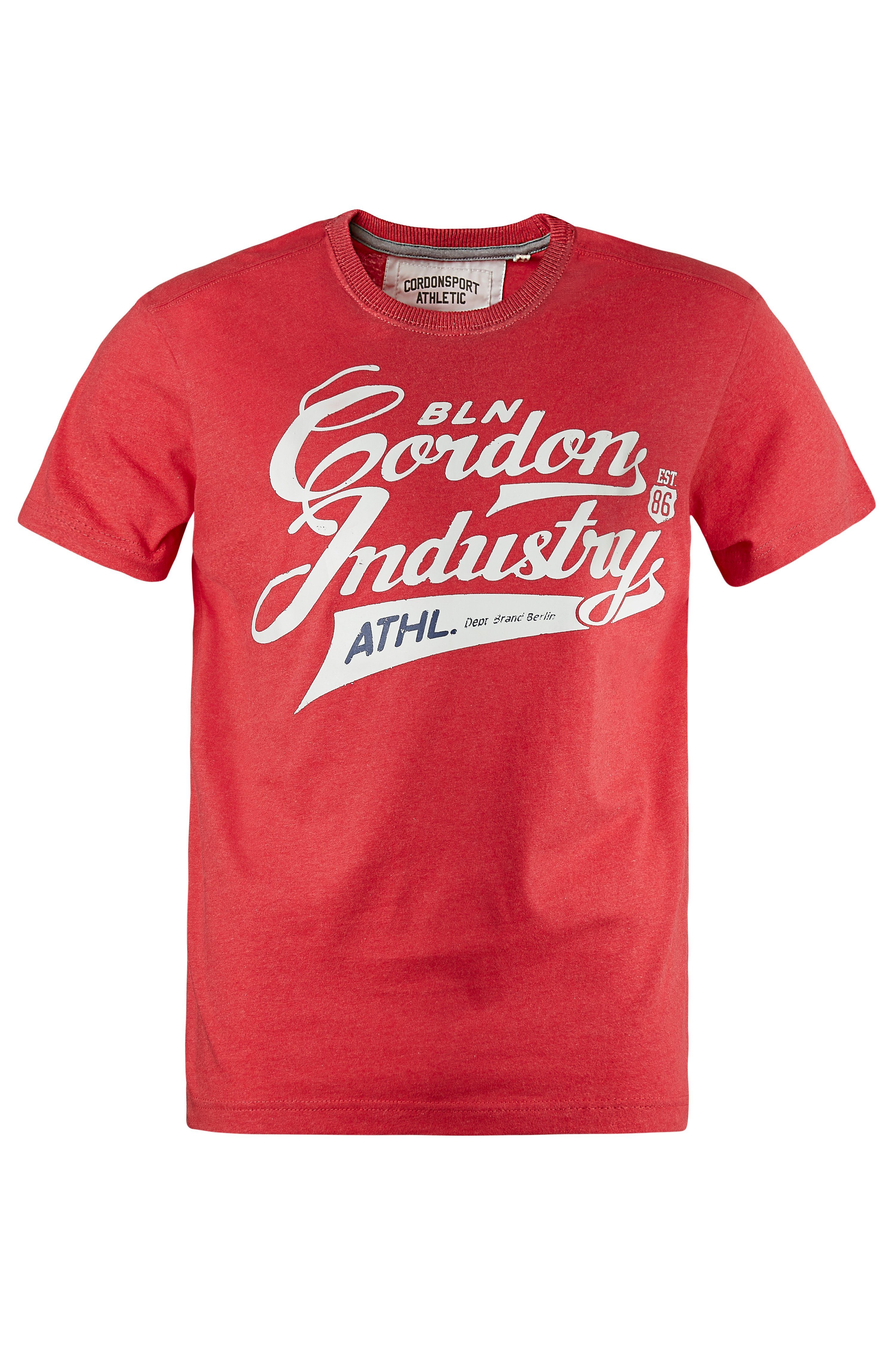 0130 red Sport melange SHERMAN T-Shirt Cordon 55