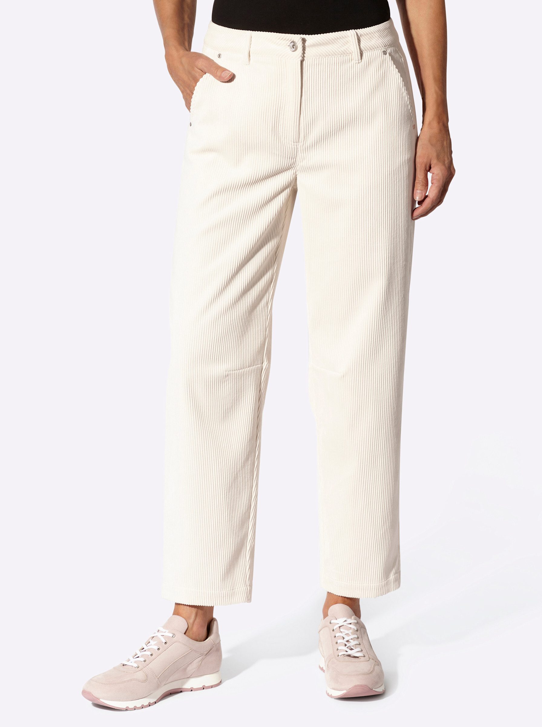 Jerseyhose Cord-Hose komfortabel