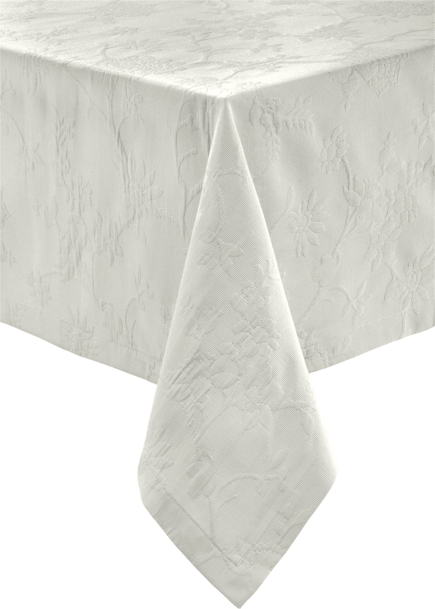 Erwin Müller Tischdecke Tischdecke "Arnsberg", bügelleicht Uni/Blumen