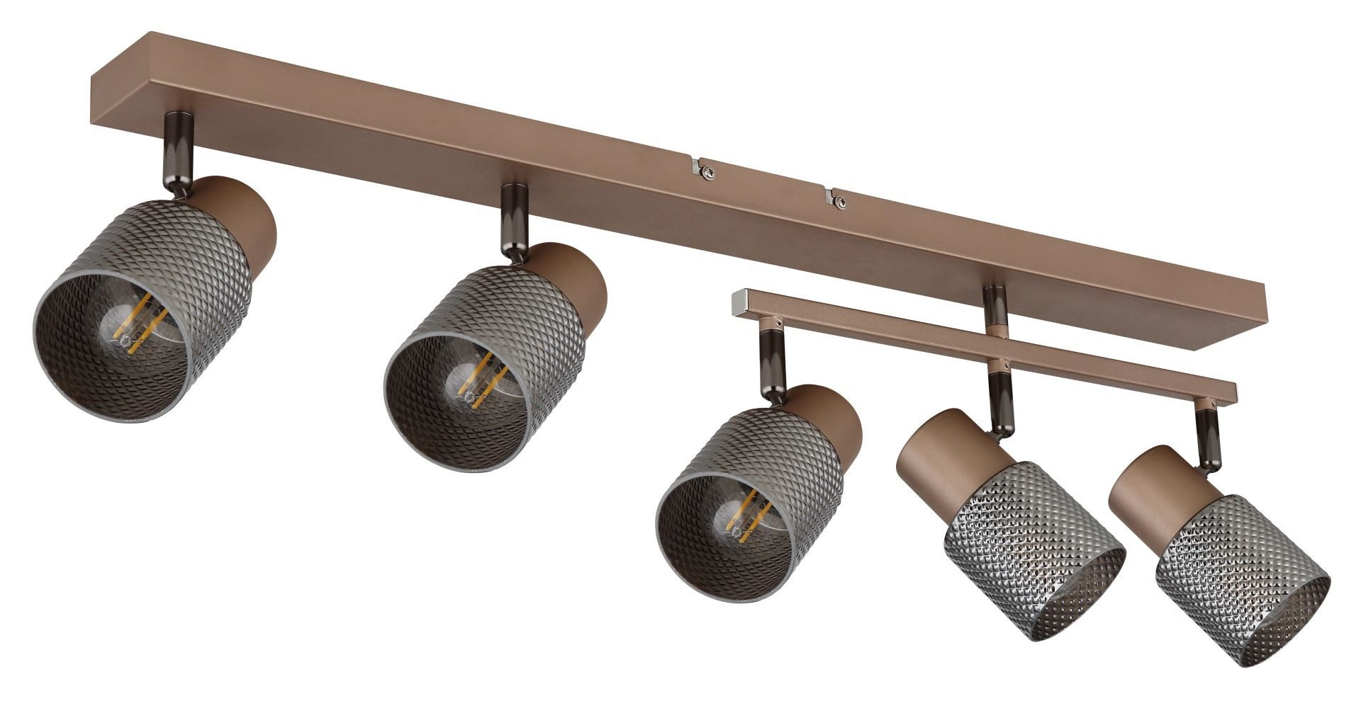 GLOBO LIGHTING Deckenstrahler SATELLA, ohne Leuchtmittel, Deckenspot, Glas, Kristall, Flur, Wohnraum