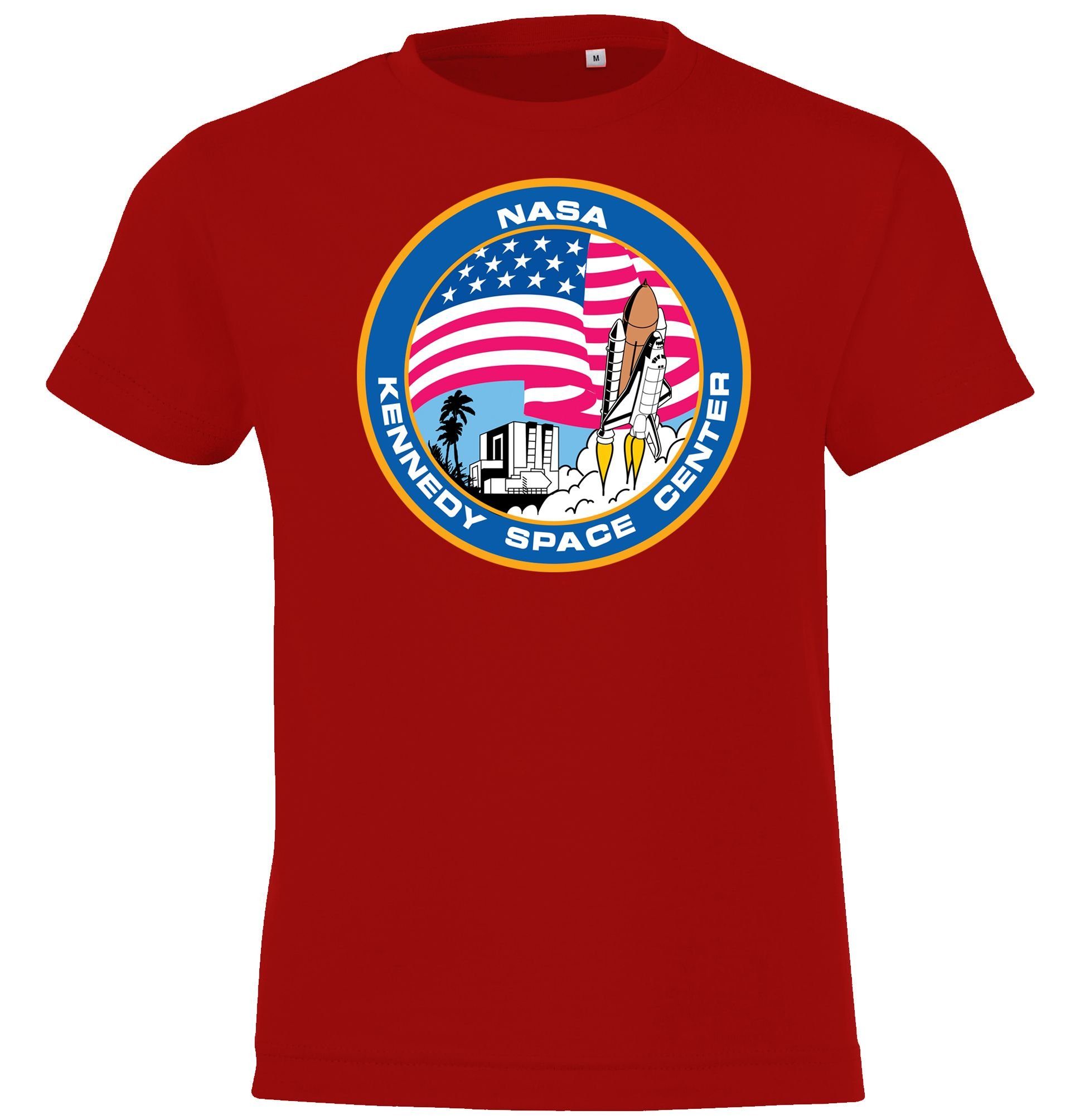 Youth Designz T-Shirt Kennedy Space Center Kinder T-Shirt mit modischem Print Rot