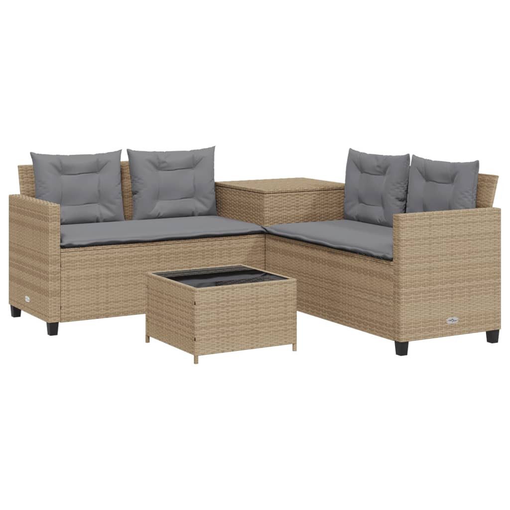 vidaXL Gartenlounge-Set Gartensofa in L-Form mit günstig online kaufen