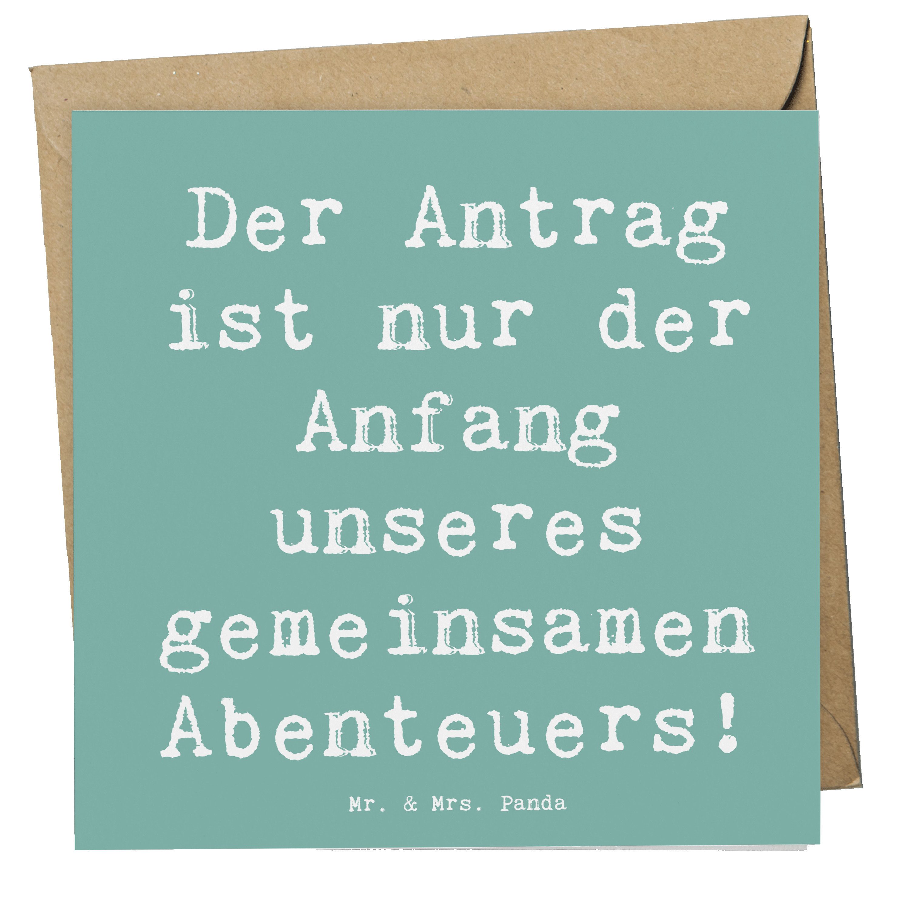 Grußkarte Heiratsantrag Abenteuer - Meeresbrise - Geschenk, Anfang, romantisch