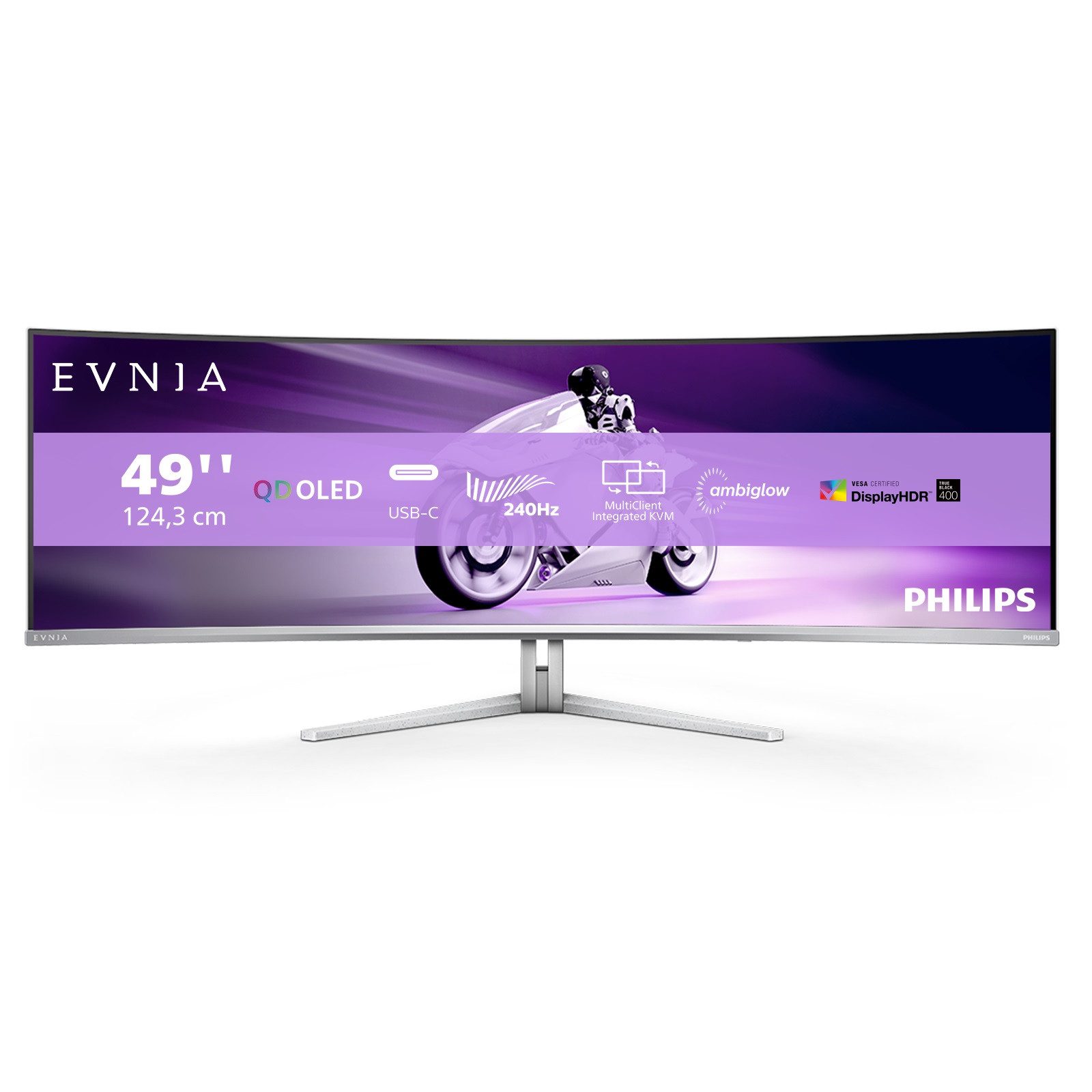 Philips 49M2C8900 Curved-OLED-Monitor (124 cm/49 ", 5120 x 1440 px, DQHD, 240 Hz)