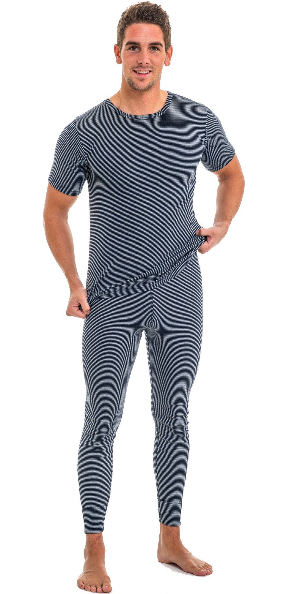 HERMKO Unterziehshirt 3684005 kurzarm Shirt innen angeraut sehr warm enganlliegend angenehm weich