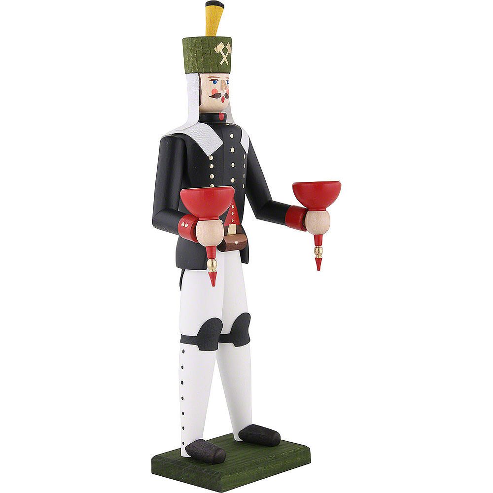 Dregeno Erzgebirge Dekofigur Bergmann farbig lasiert (29cm) von Dregeno Seiffen