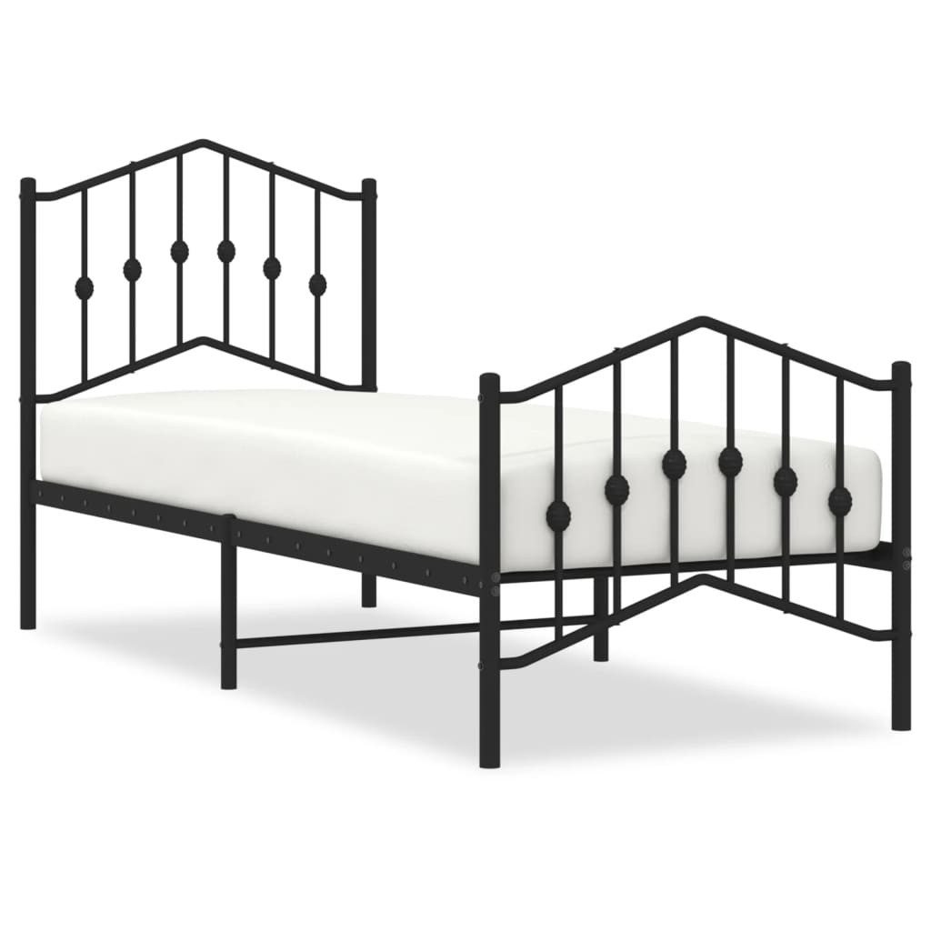 vidaXL Bett Bettgestell mit Kopf- und günstig online kaufen