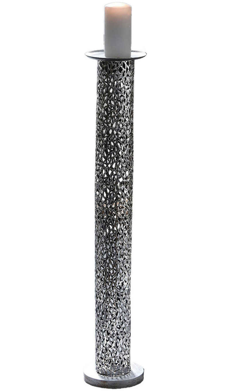 Casablanca by Gilde Свічник Kerzenleuchter Purley, Ø ca. 15 cm (1 St), Stumpenkerzenhalter aus Metall, 1-flammig