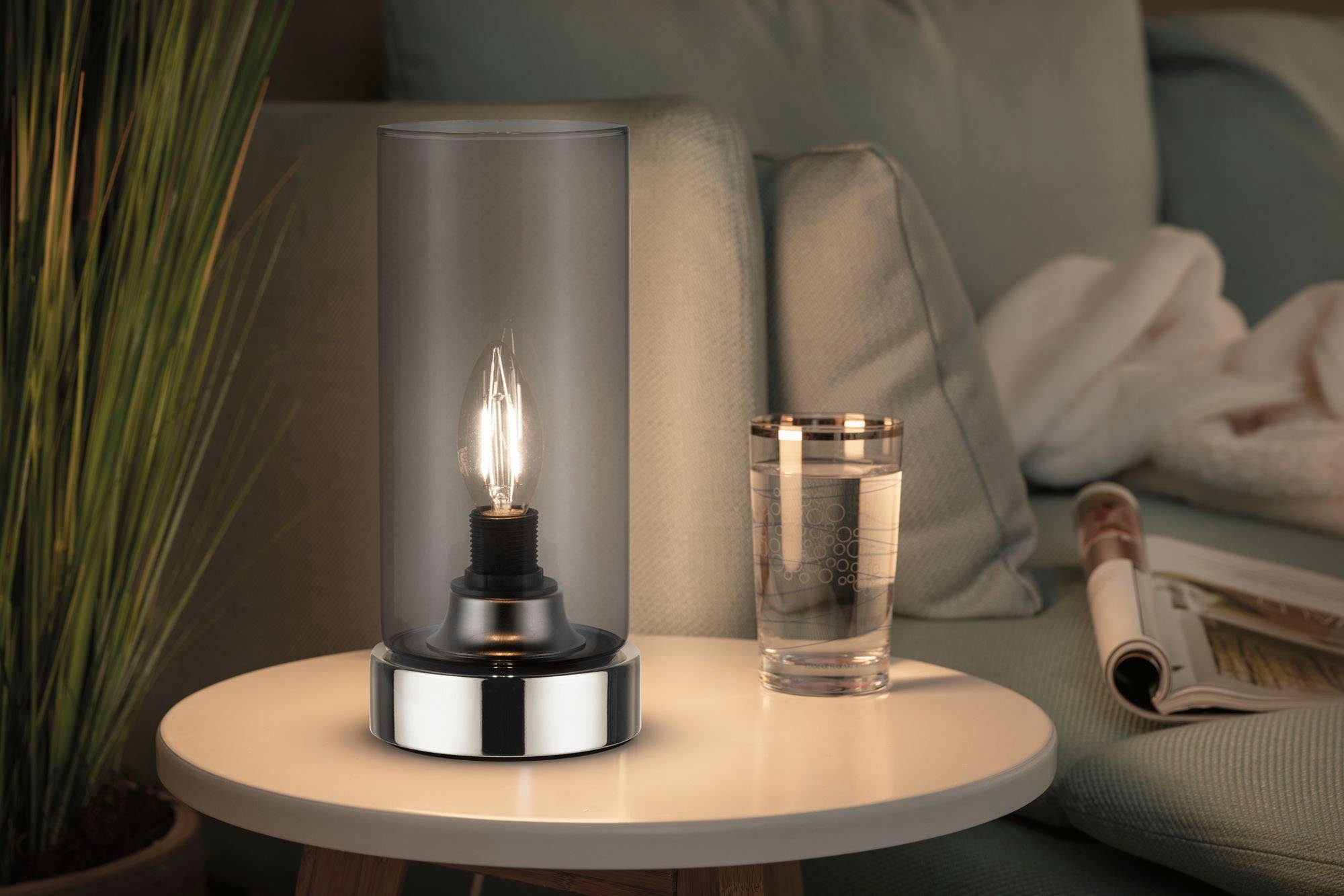 Paulmann Nachttischlampe Pinja, ohne Leuchtmittel, E14 günstig online kaufen