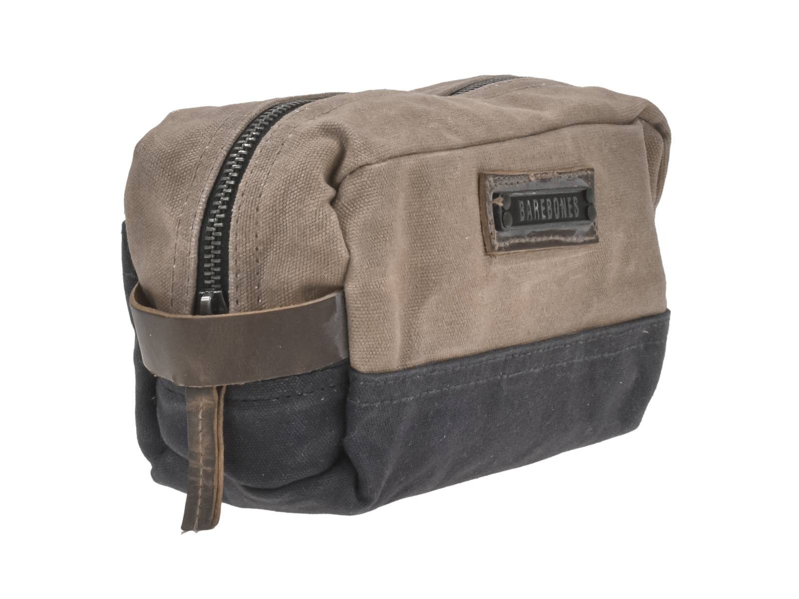 Barebones Kulturbeutel "Neelum" Waschtasche Herren, Kulturtasche, Canvas in Vintage Retro, strapazierfähig, robust, für Camping und Outdoor
