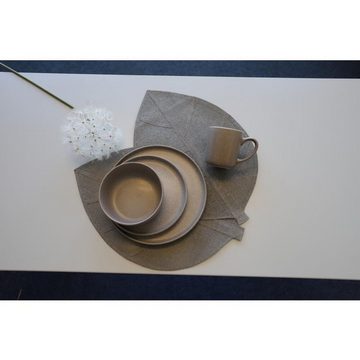 BURI Teller 24x Keramik Dessertteller 21,5cm Rund Servierplatte Untersetzer