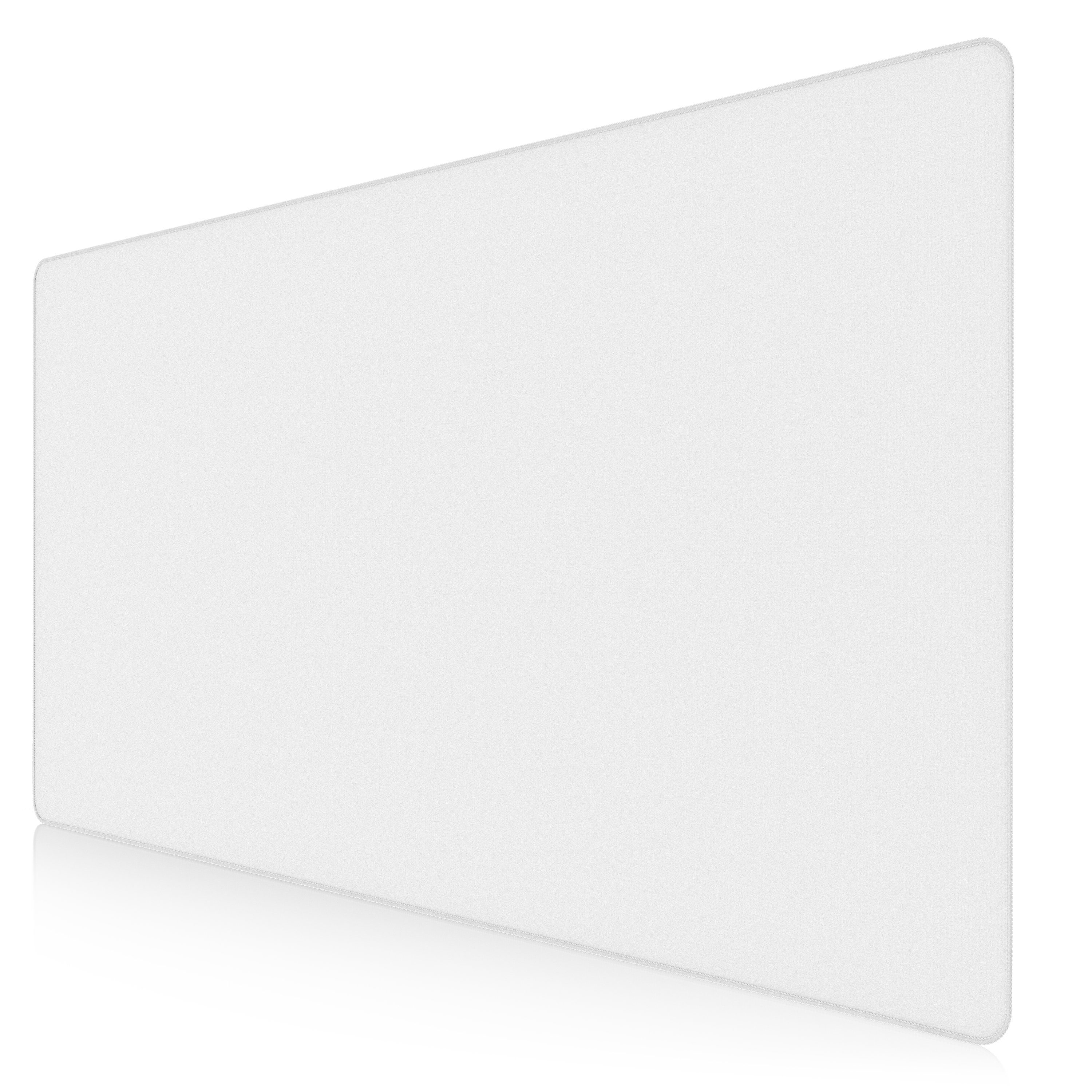 Titanwolf Gaming Mauspad XXXL Speed Mousepad 1200 x 600 x 3 mm, große Tischunterlage (1-St), rutschfest, abwaschbar, Geschwindigkeit & Präzision, weiß, Gaming