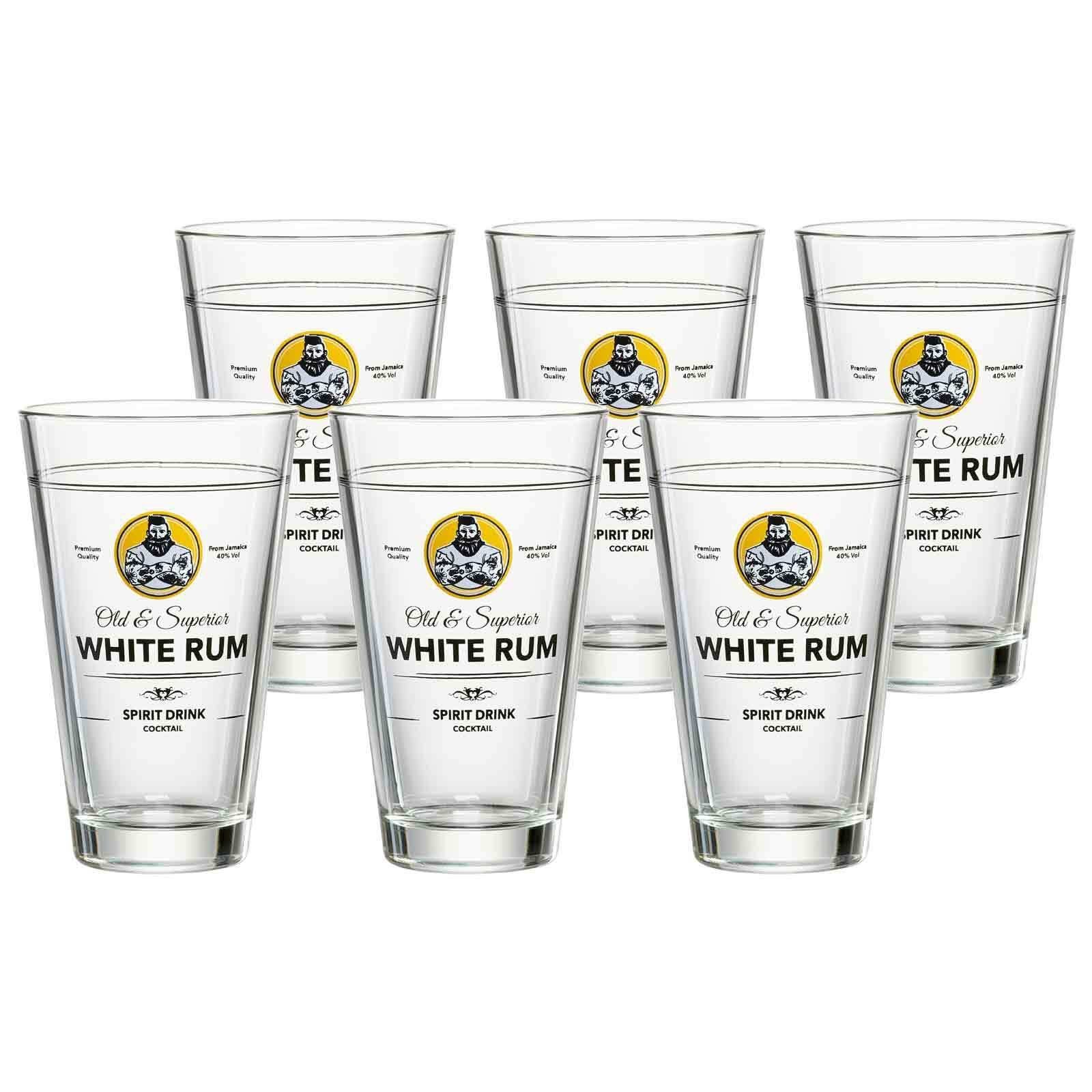 Longdrinkglas SPIRITS White Rum Becher 330 ml 6er Set