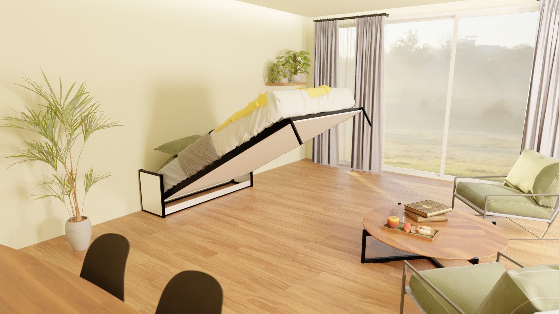WallBedKing Schrankbett WallBedKing Schrankbett – Platzsparendes Wandbett