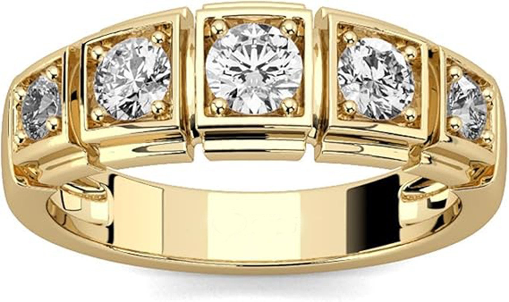 Jumpeak Diamantring Eheringe,Liebes geschenk für sie,Geschenk ideen für frau,diamond, Mitte: 0.15ct Seiten: Zwei Steine mit 0.12ctZwei Steine mit 0.08ct