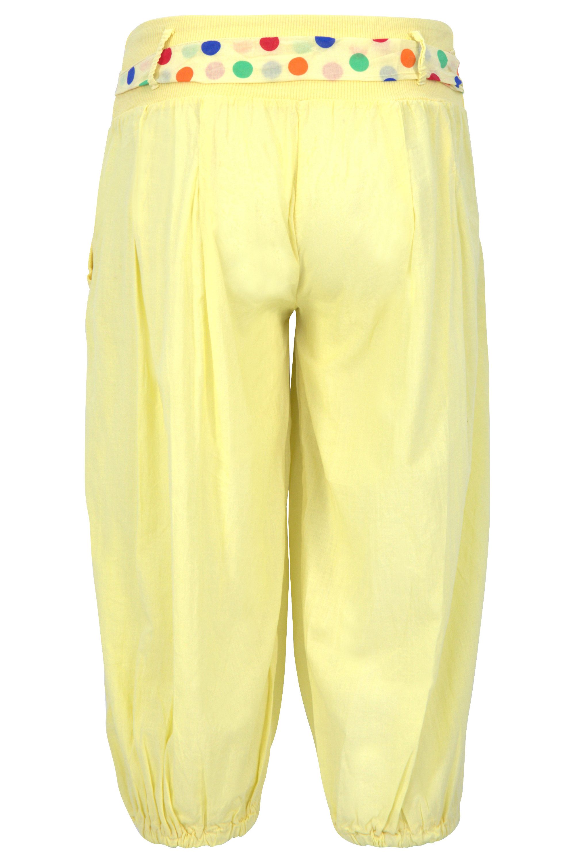 malito more than fashion Caprihose malito Damen Pumphose in Unifarben, lässige kurze Hose, Bermuda für Pumphose in Unifarben Einheitsgröße