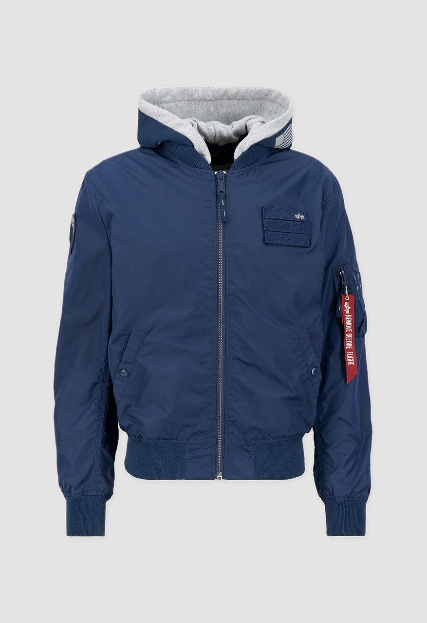 Alpha Industries Funktionsjacke Fliegerjacke MA-1 TT Custom mit Kapuze navy günstig online kaufen