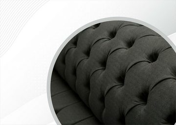 JVmoebel Chesterfield-Sofa, Klassische Chesterfield Sofa Couch Polster Sofas Couchen Textil Leder
