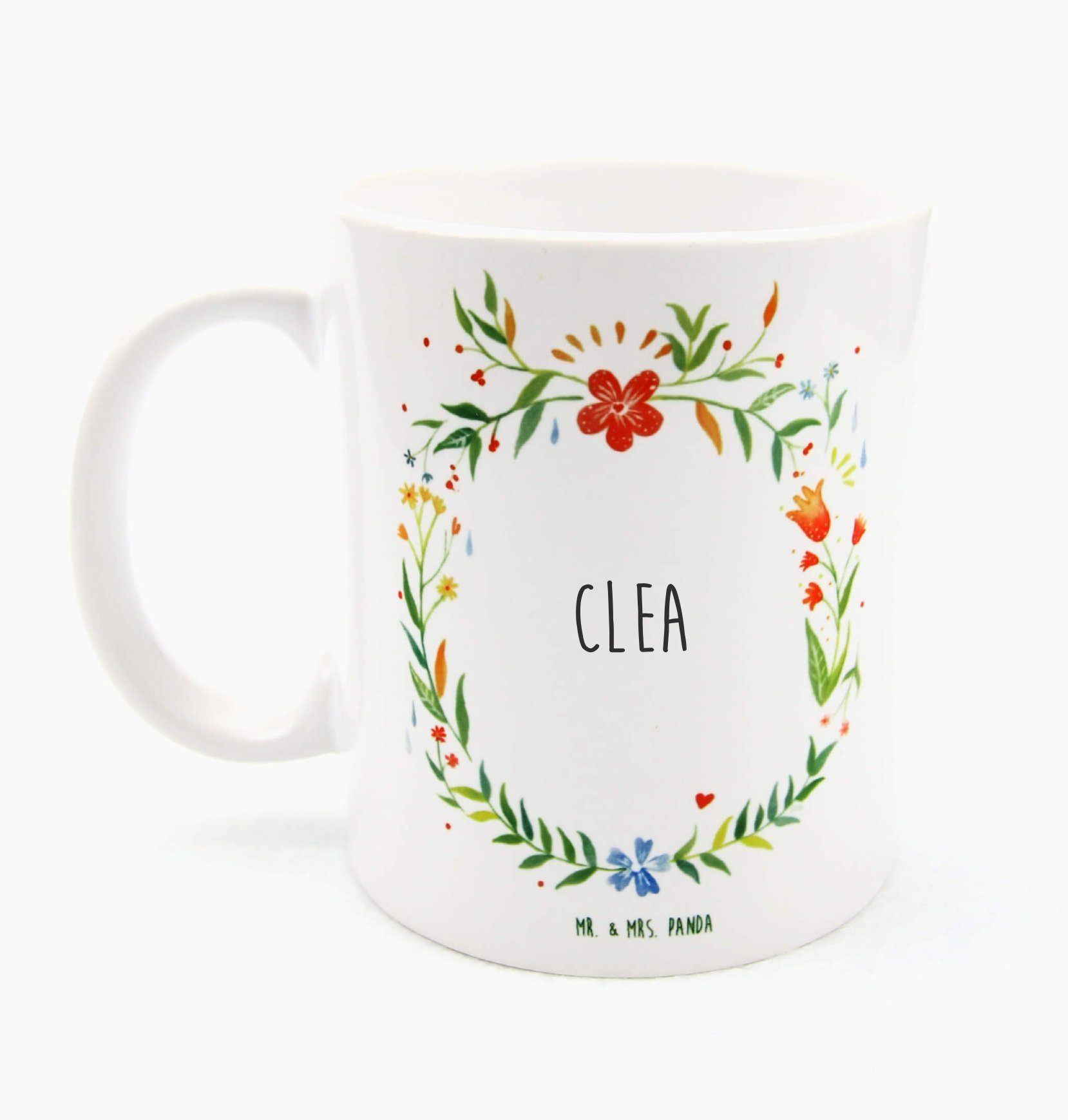 Clea & Tasse Becher, Teetasse, Tasse Kaffeetasse, Mr. Mrs. - Sprüche, Geschenk, Tasse, Keramik Panda