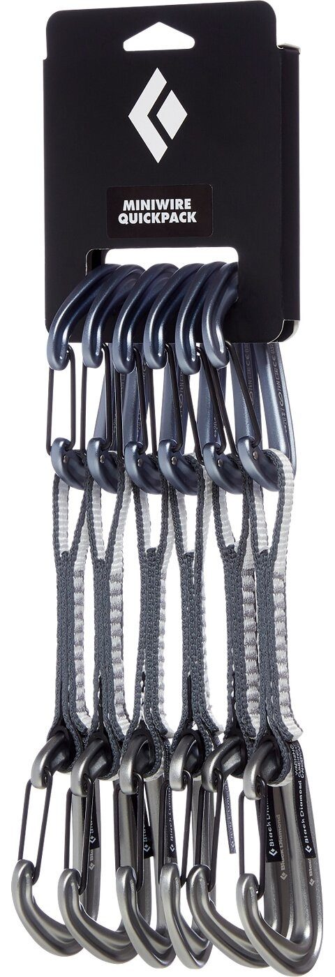 Black Diamond Karabiner MINIWIRE QUICKPACK 12 CM No Color