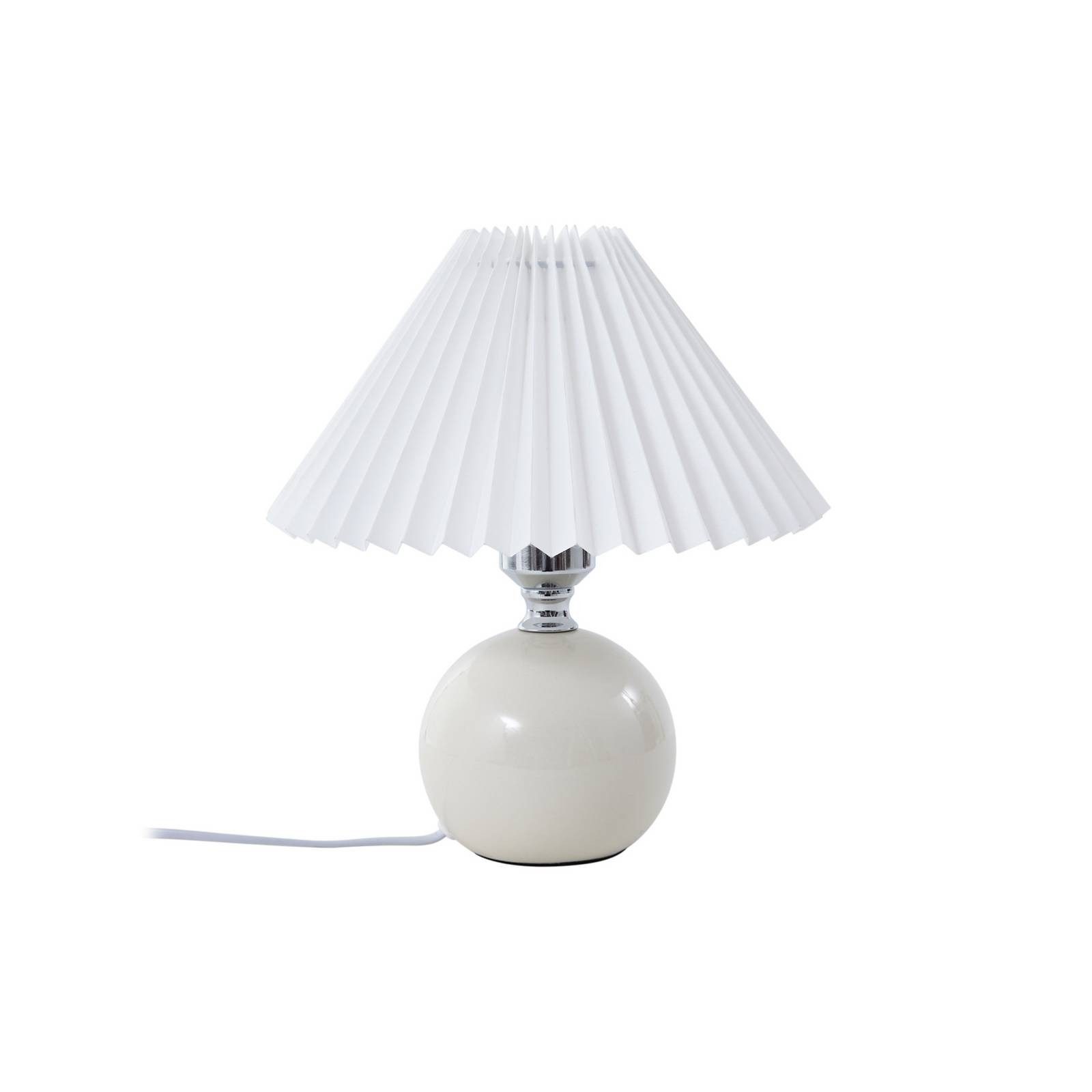 Lindby Tischleuchte Kerimi, Keramik Weiß IP20, 1 x 15 W LED