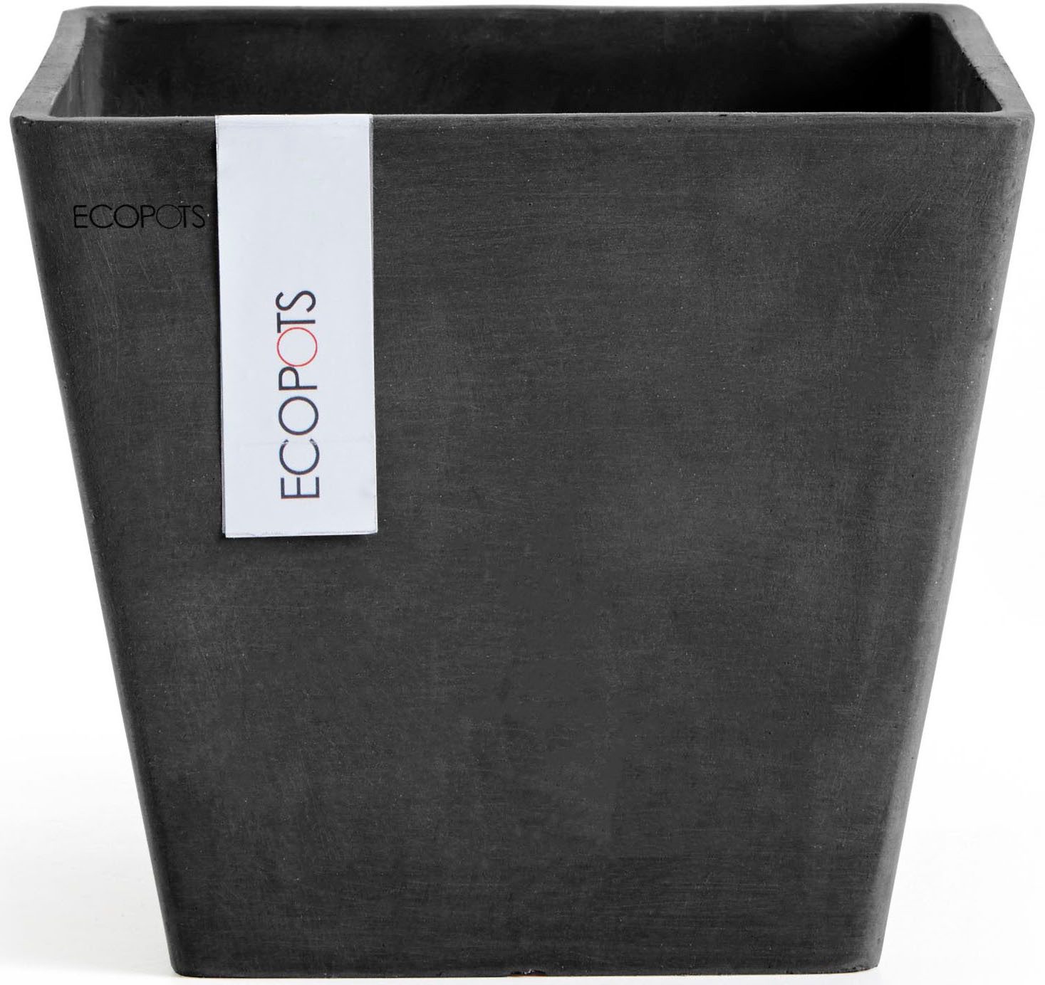 ECOPOTS Blumentopf ROTTERDAM Dark Grey, BxTxH: 20x20x17,5 cm