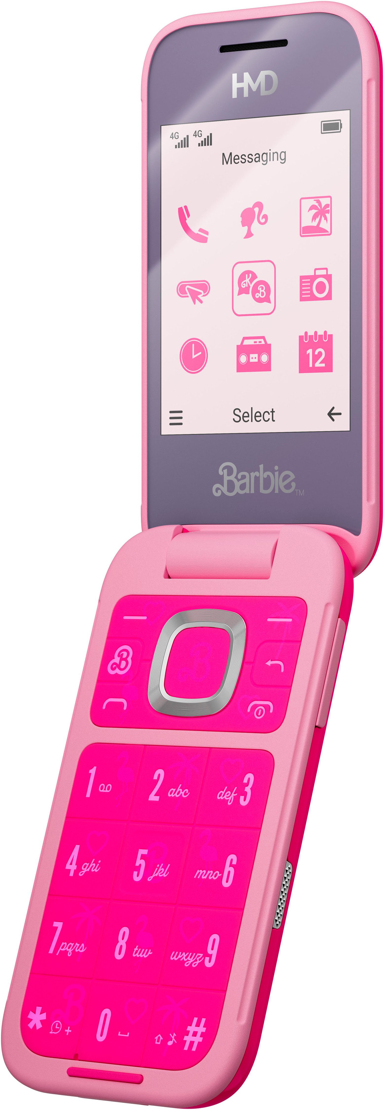 HMD Barbie Phone Klapphandy (7,11 cm/2,8 Zoll, 0,3 MP Kamera)