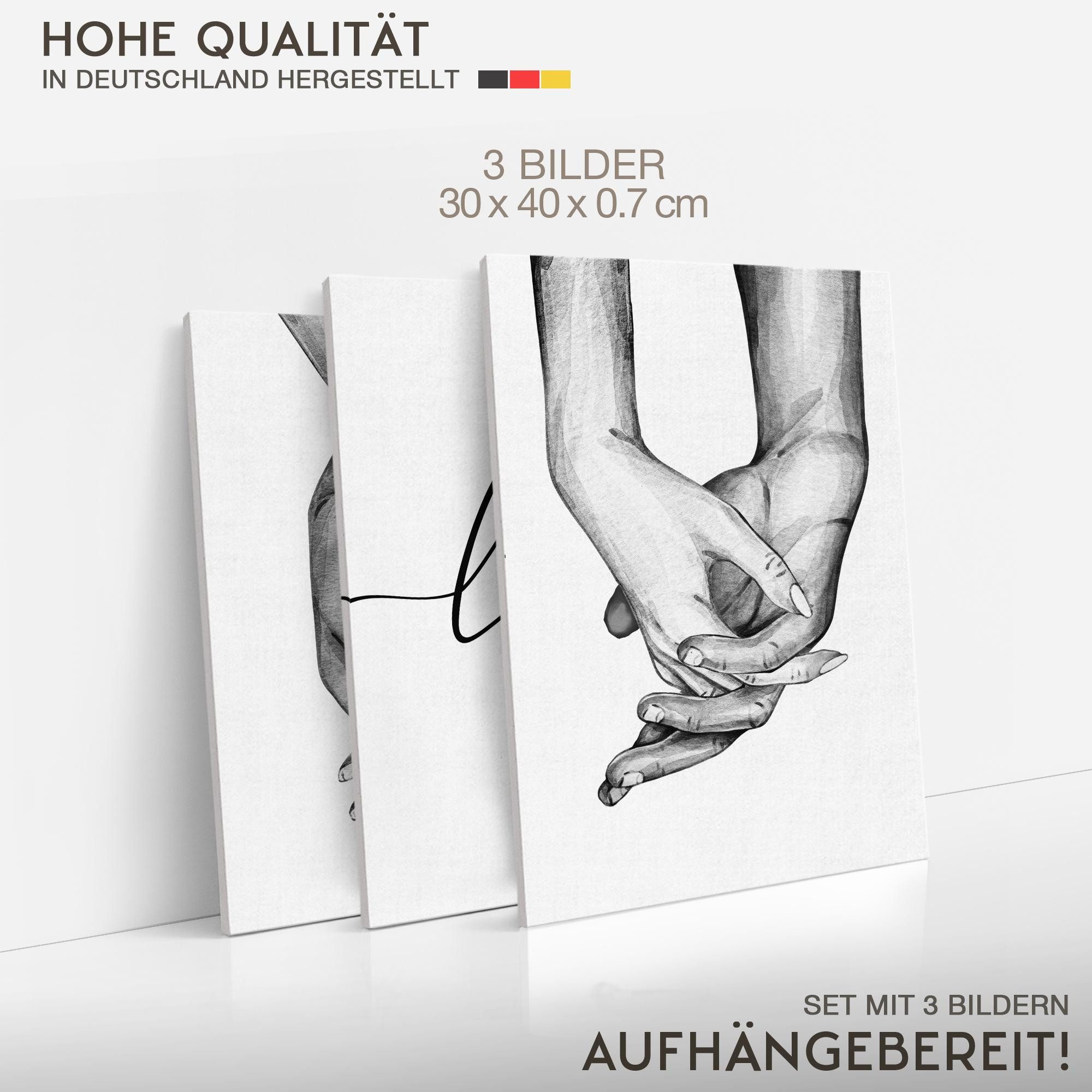 Novart Wandbild Händchenhalten