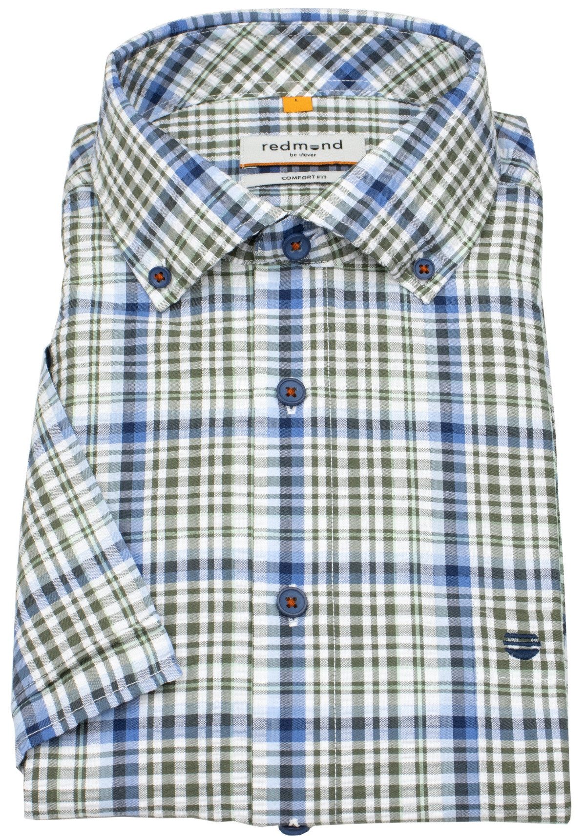Redmond Kurzarmhemd Button-Down-Kragen