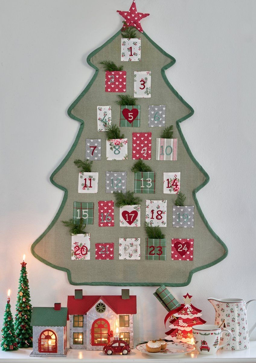 Greengate Duftkerze Kerze twisted red large 2 Stück