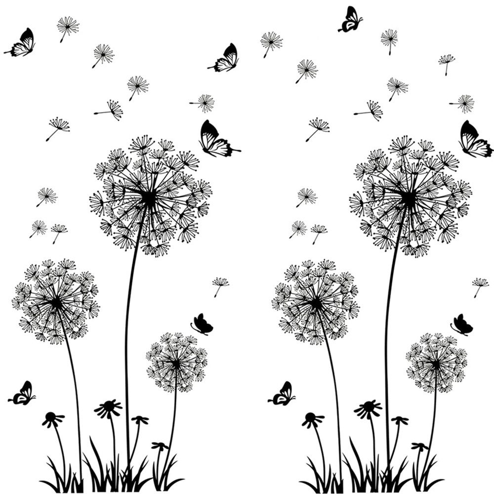 Coonoor Wandtattoo Wandtattoo Pusteblume, Wandsticker Wohnzimmer günstig online kaufen