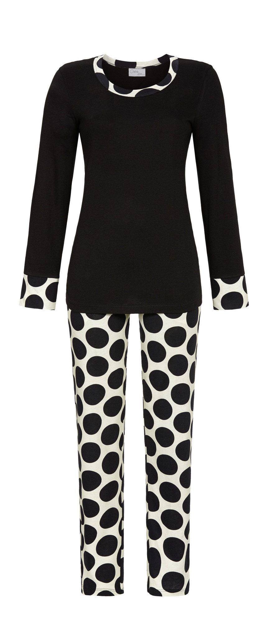 Chérie Line Pyjama mit Polka Dots (2 tlg)