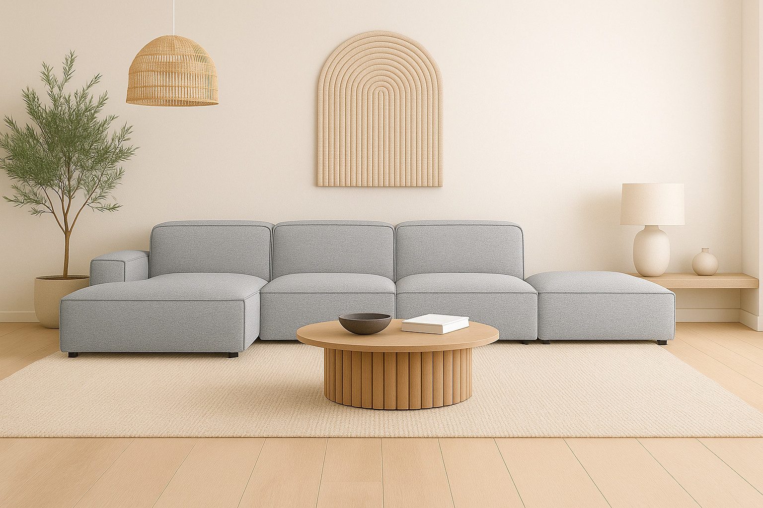 Kaiser Möbel Ecksofa Ecksofa Cursal – modulares L-Sofa mit großzügigem Design, Einzelsofa, L-Form, modulares System, minimalistisches Design