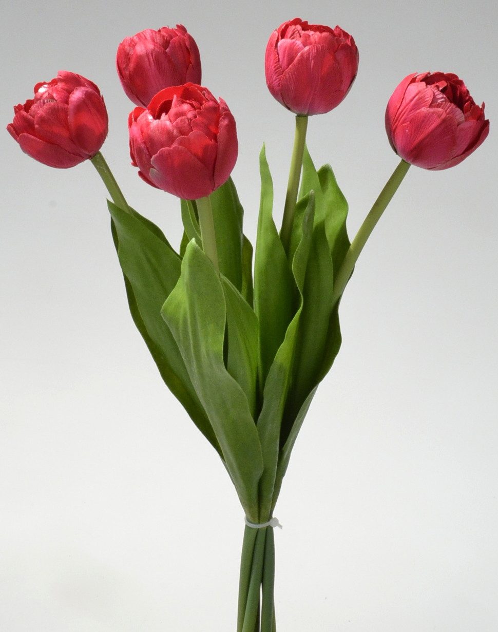 Kunstblume Tulpen künstlich L43cm Tulpenbündel mit günstig online kaufen