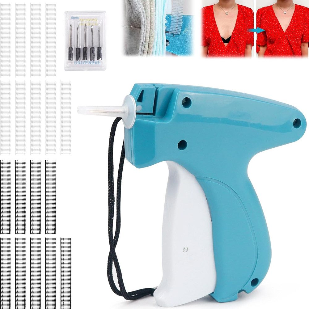 TUWENA Nähkästchen Schnelles Fixiergerät für Kleidung, Mini Stichsäumpistole für Kleidung