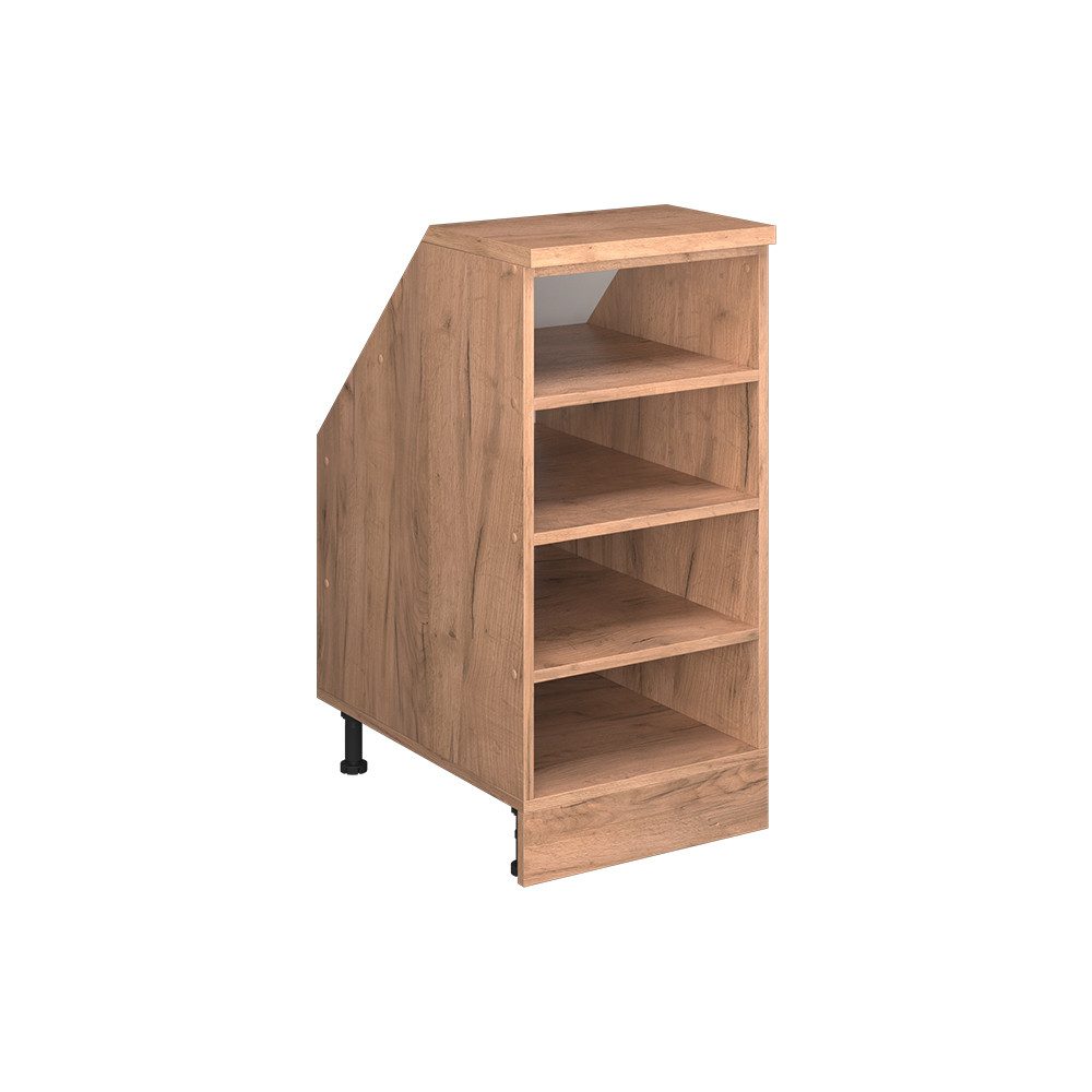 Vicco Kommode Rion, Goldkraft Eiche, 40 x 81.8 cm mit 4 Fächern, Schrankkorpus 6... (1 St)