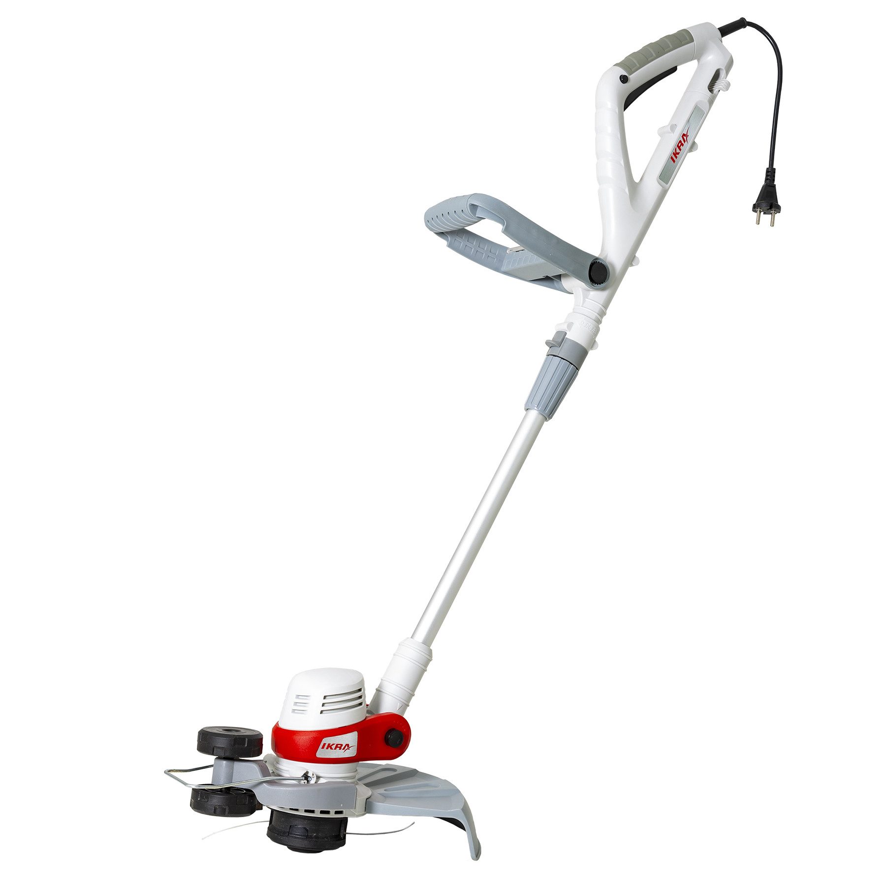 ikra GmbH Elektro-Rasentrimmer IGT 650 D-TC, 25 cm Arbeitsbreite Messer, 30 cm Arbeitsbreite Faden, 650 Watt - Höhenverstellbare Teleskopstange