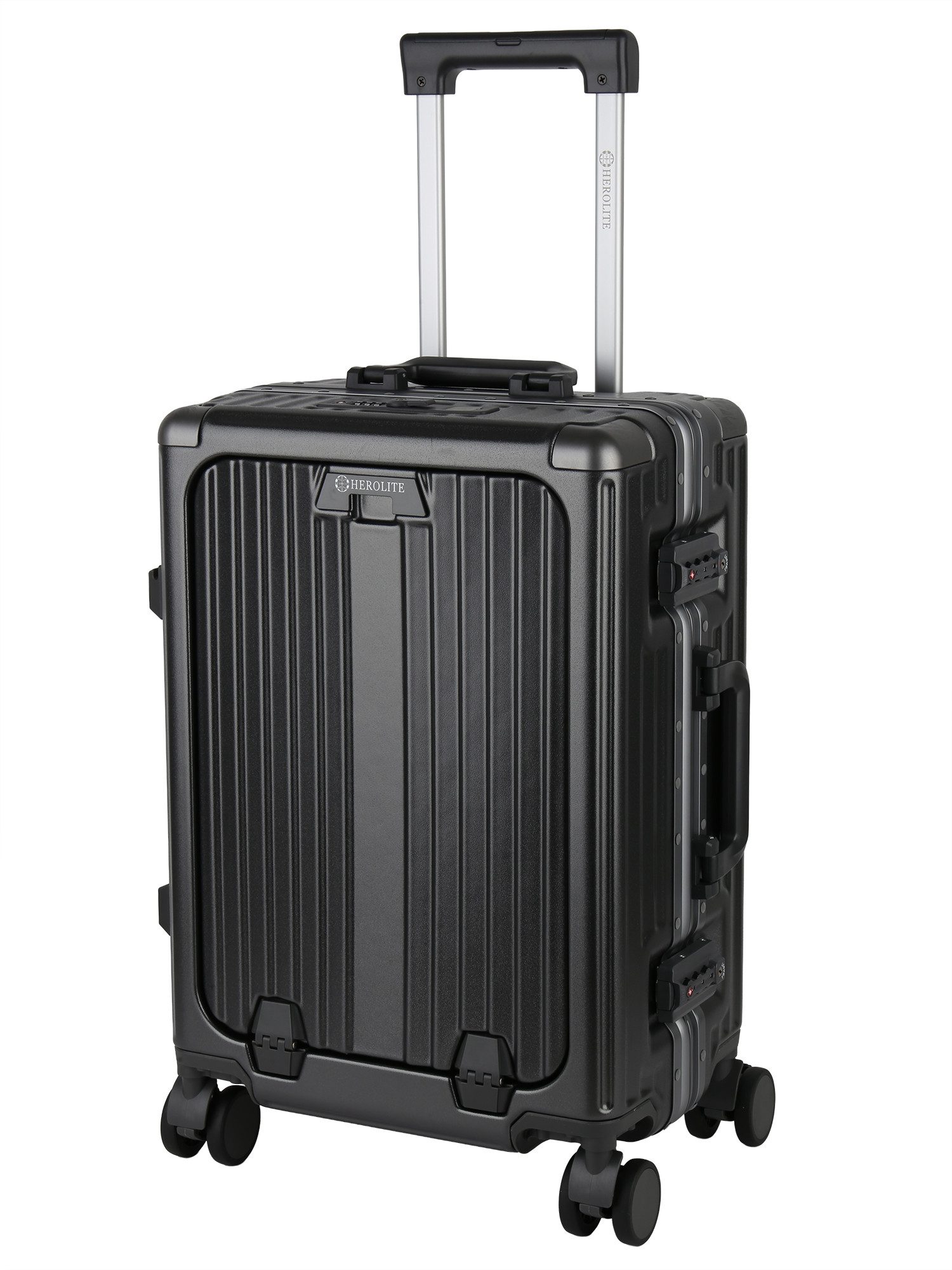 VAN HILL Hartschalen-Trolley 842209, 4 Rollen, Herolite Hartschalen-Trolley mit TSA-Schloss & 4 Doppelrollen