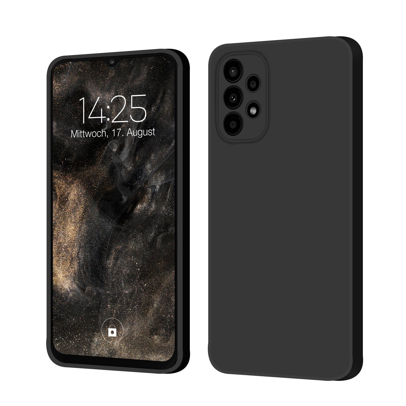 Tec-Expert Handyhülle Handy Hülle für Samsung Galaxy A72, Cover Bumper Case viele Farben wahlweise mit Glas