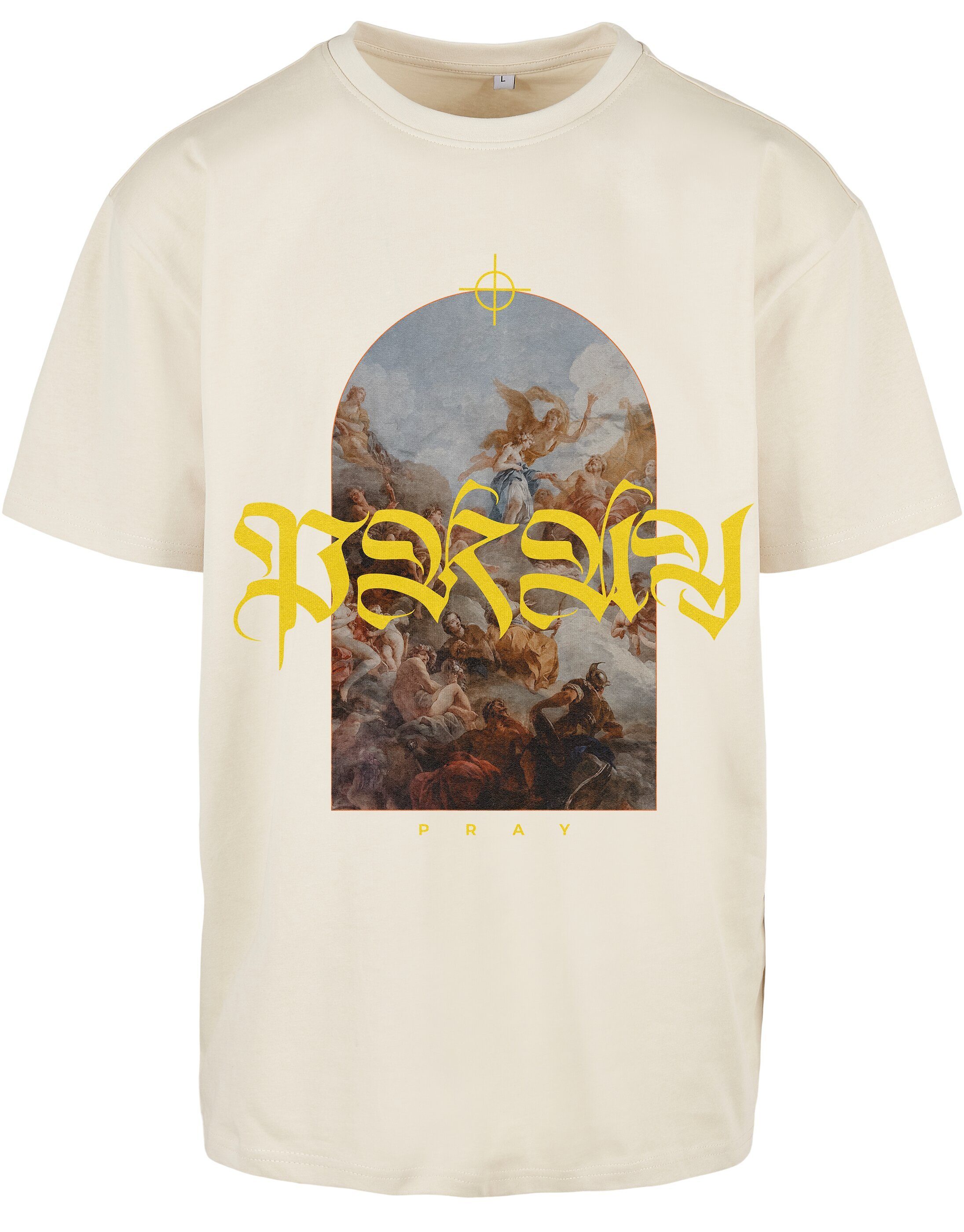 Upscale by Mister Tee T-Shirt Herren Pray Painting Oversize Tee (1-tlg) sand