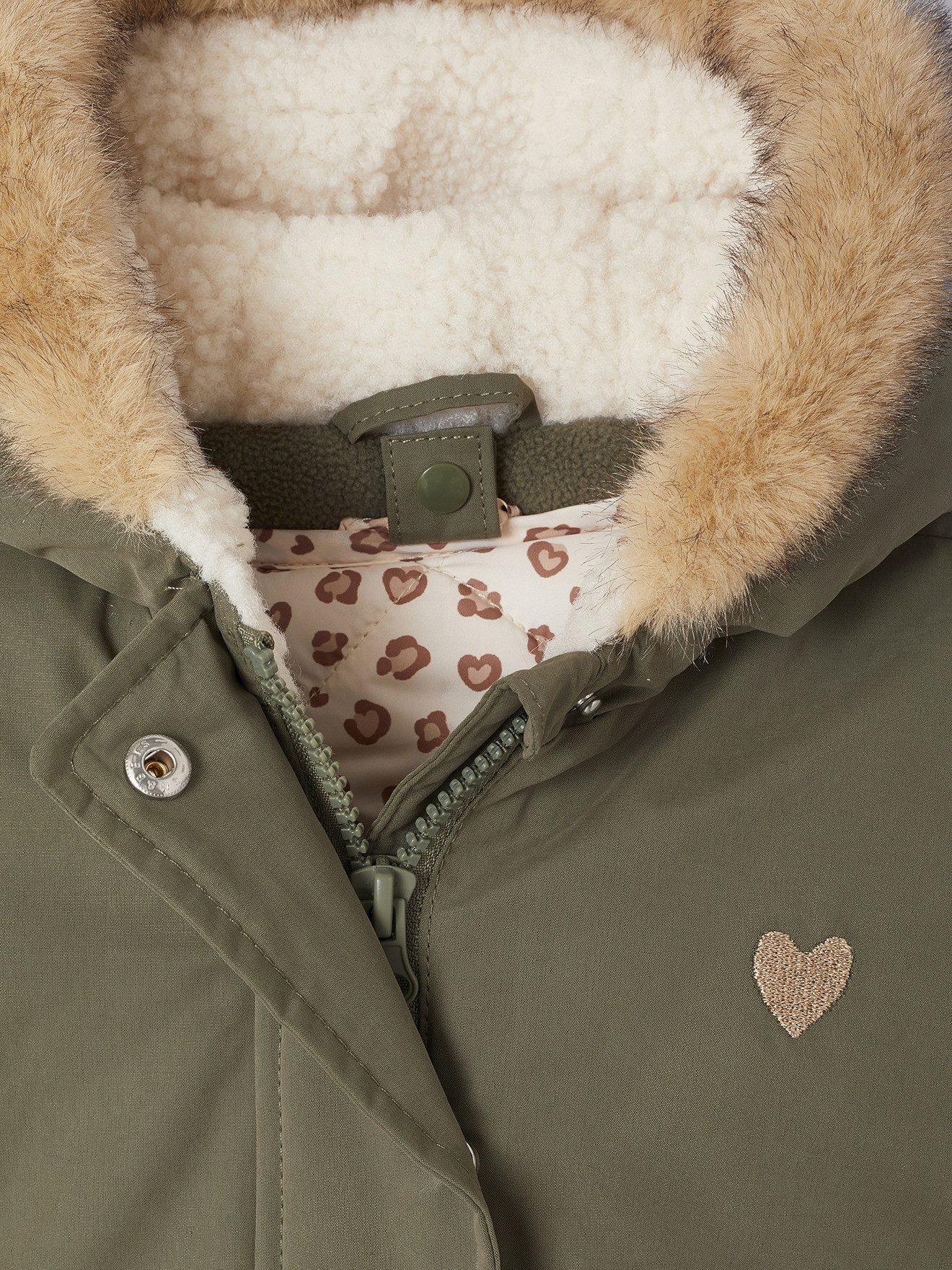 vertbaudet Parka Parka mit Kapuze Baby, mit abnehmbarer Steppjacke 3-in-1