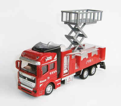 Toi-Toys Spielzeug-Feuerwehr FEUERWEHRAUTO 19cm Feuerwehr Truck Auto Modellauto Modell Löschfahrzeug Spielzeugauto Spielzeug Kinder Geschenk 09 (mit Hebebühne)